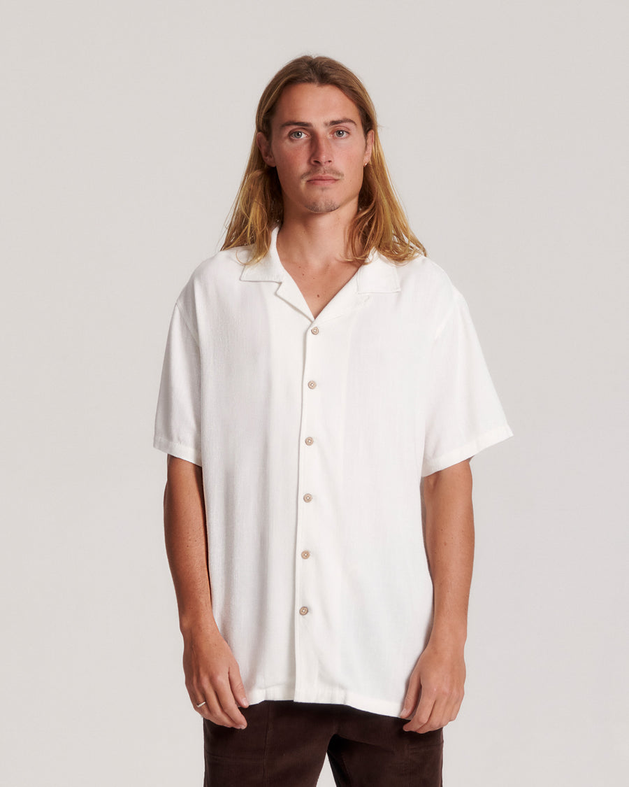 Ernie Resort Shirt - Vintage White