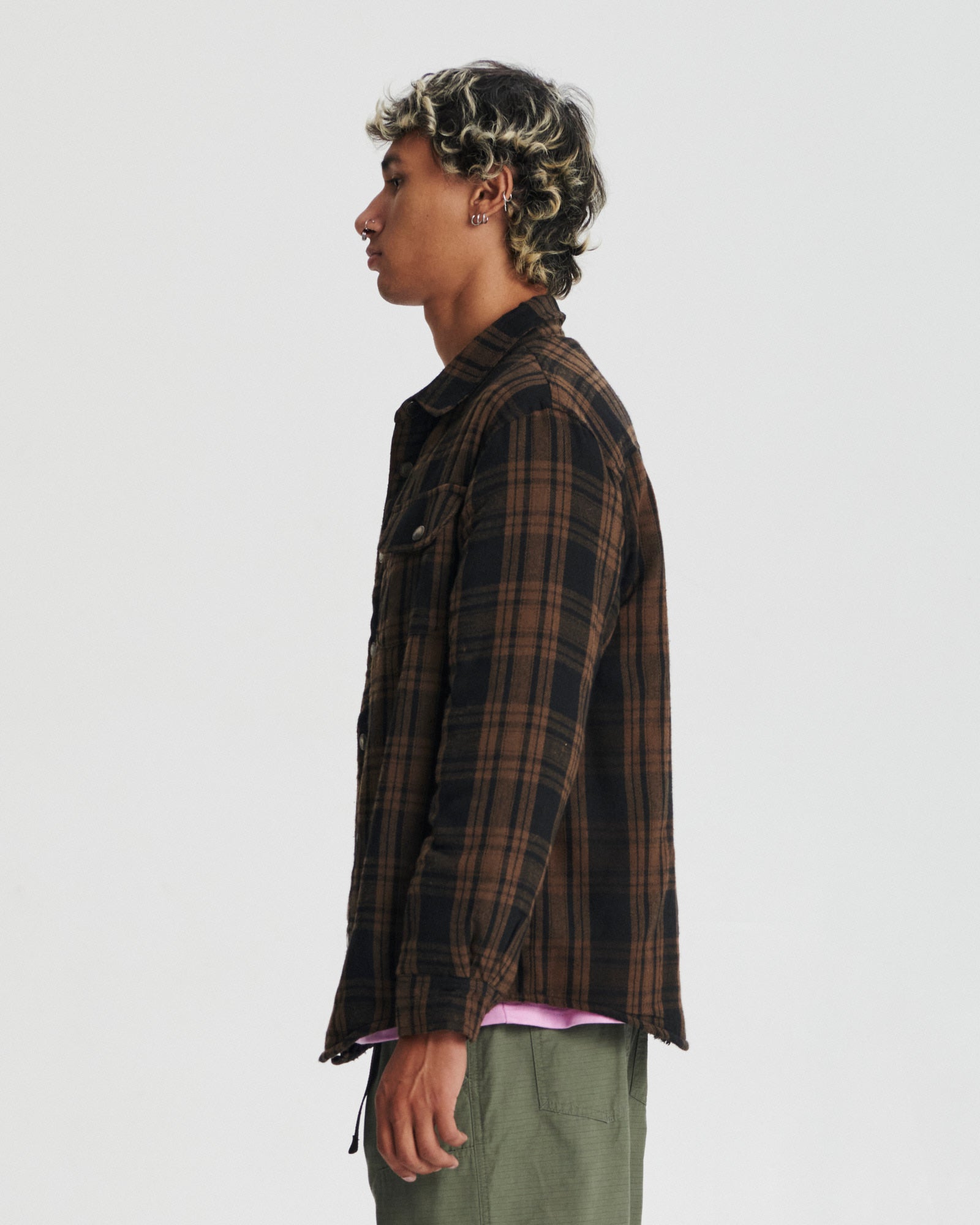 Ranger Check Cord Jacket - Dusty Green