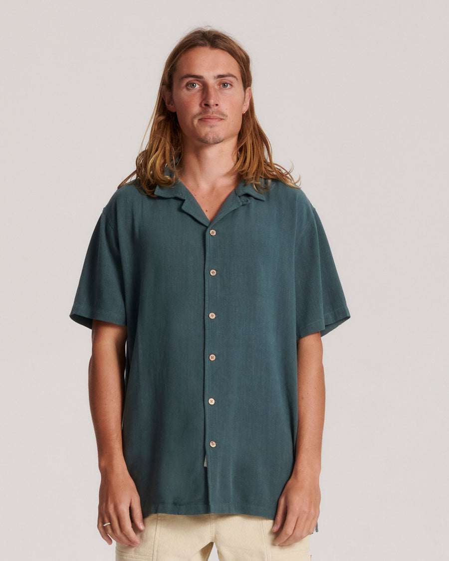 Ernie Ss Resort Shirt - Green