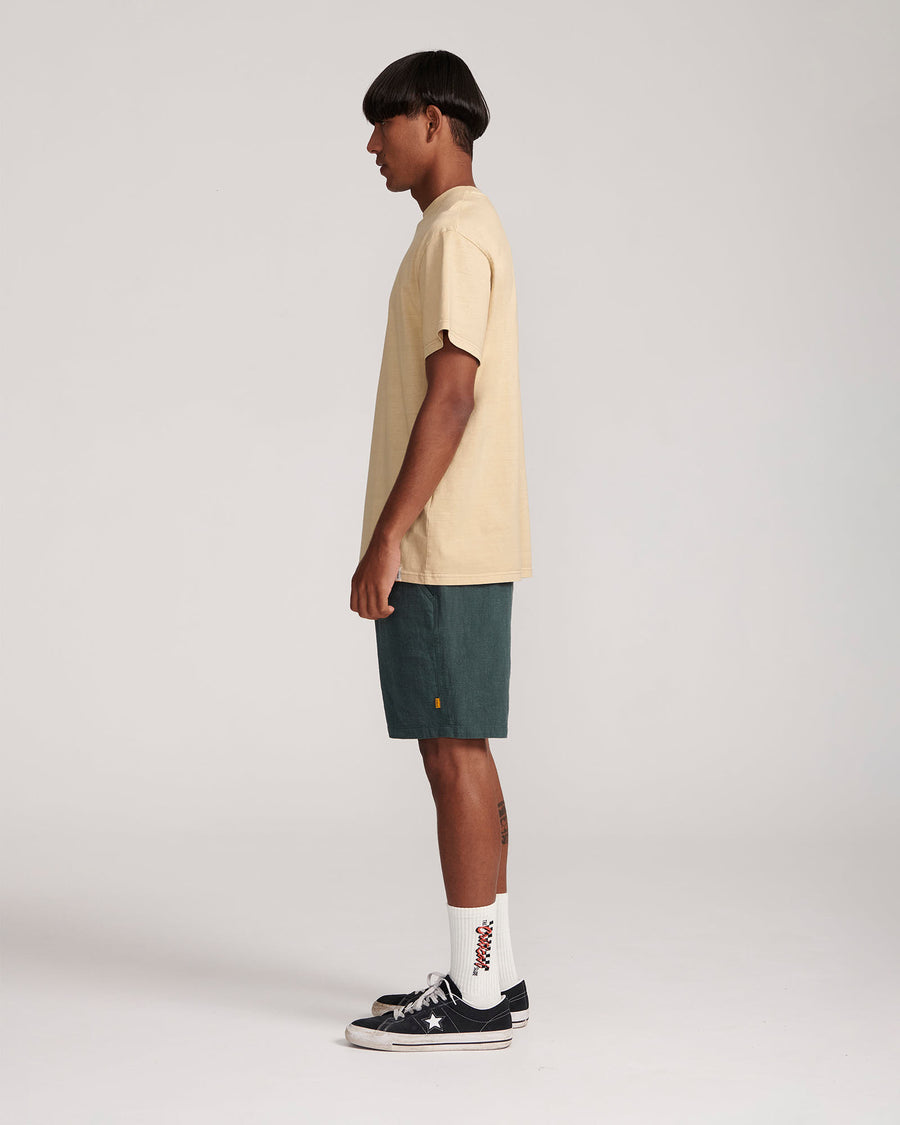 Bunched Tee - Pale Khaki