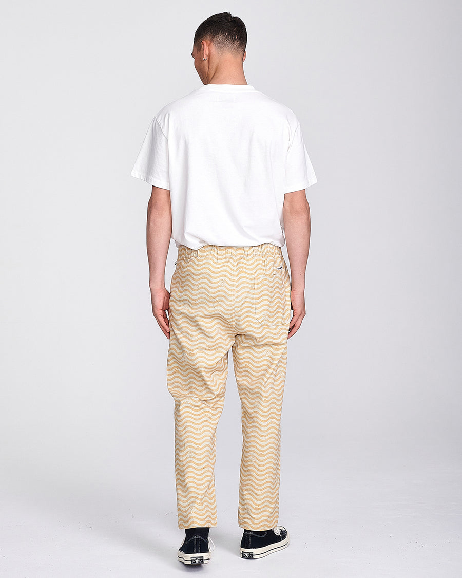 ALL DAY PRINT PANT - GOLD
