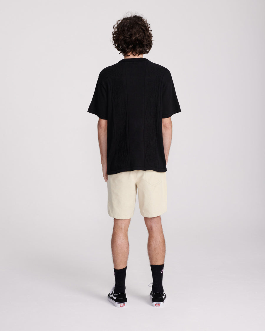 ACCESS KNIT SHIRT - BLACK
