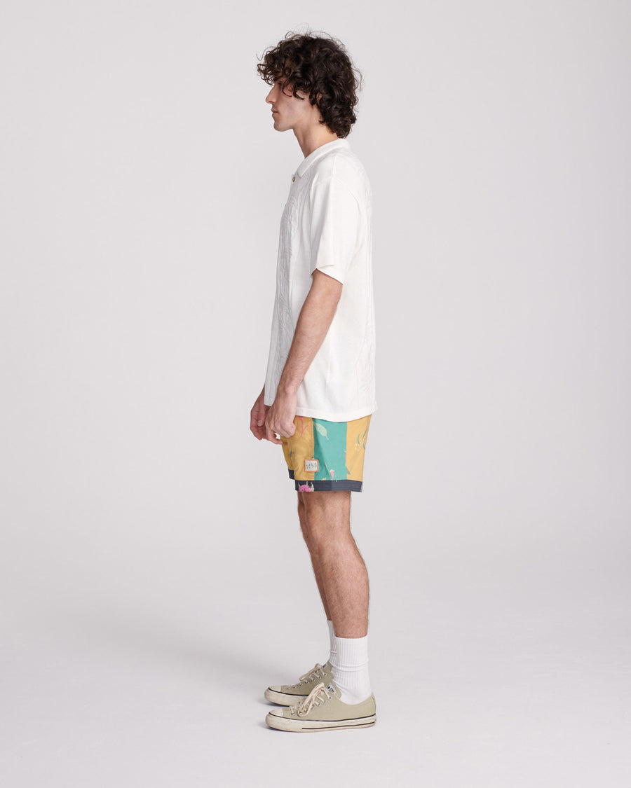 ACCESS KNIT SHIRT - OFF WHITE