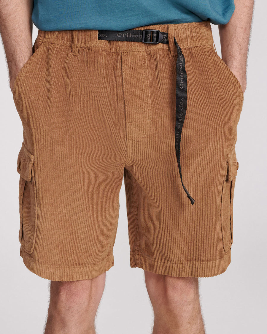 ADVENTURE CORDUROY CARGO SHORT - CAMEL