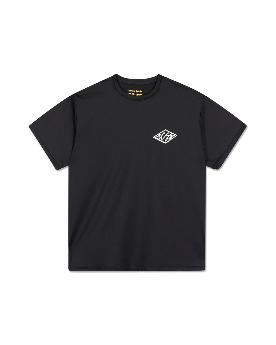 Scribble Shortsleeve Rashie - Black