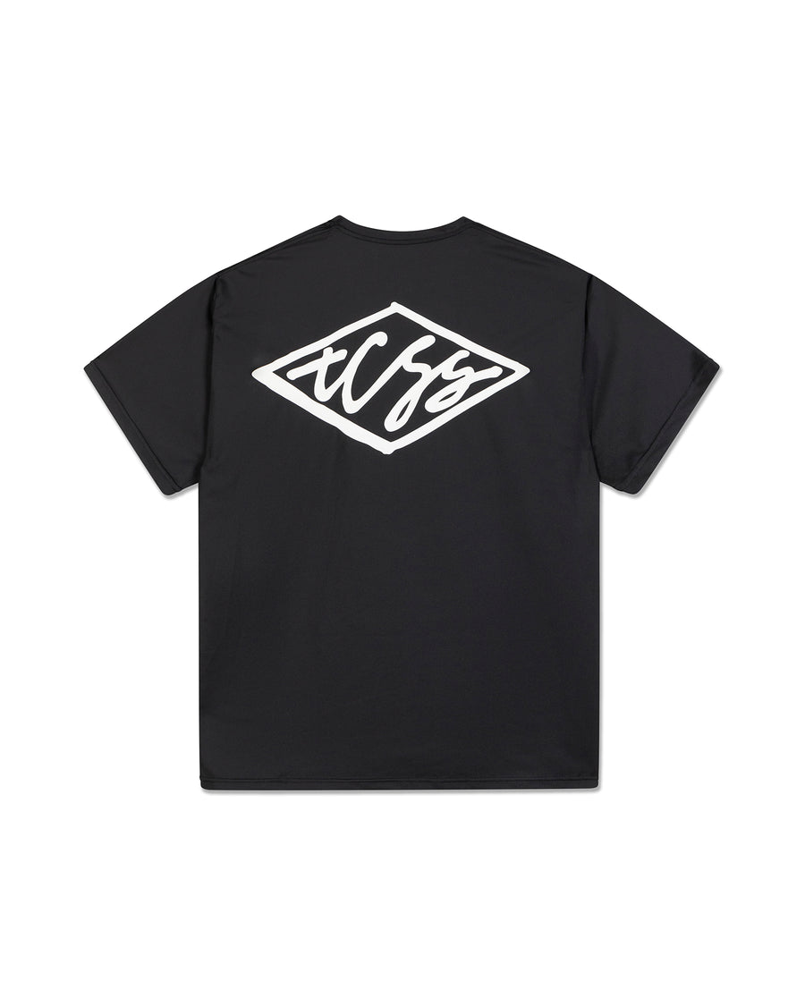 Scribble Shortsleeve Rashie - Black