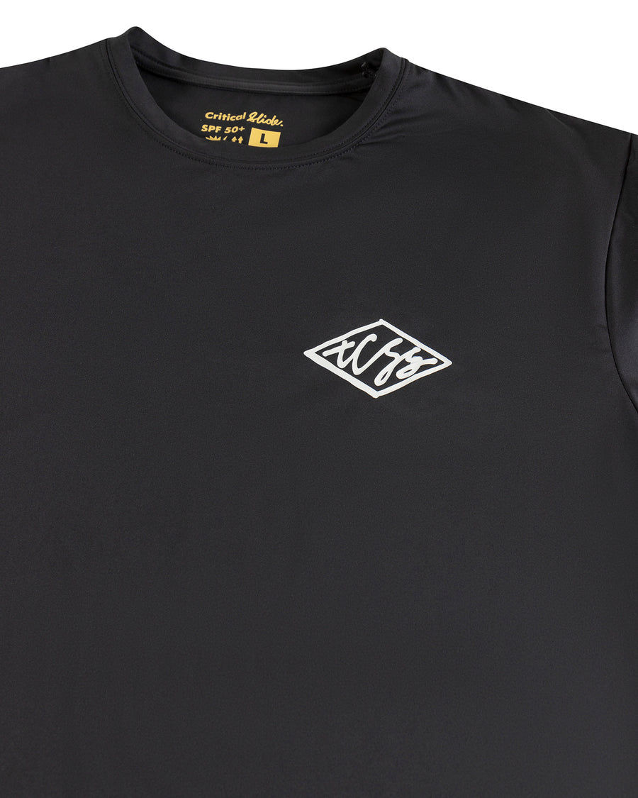 Scribble Shortsleeve Rashie - Black