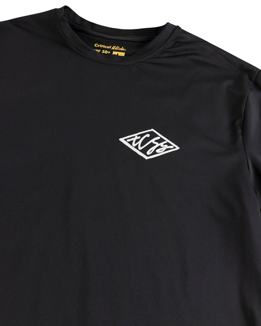 Scribble Longsleeve Rashie - Black