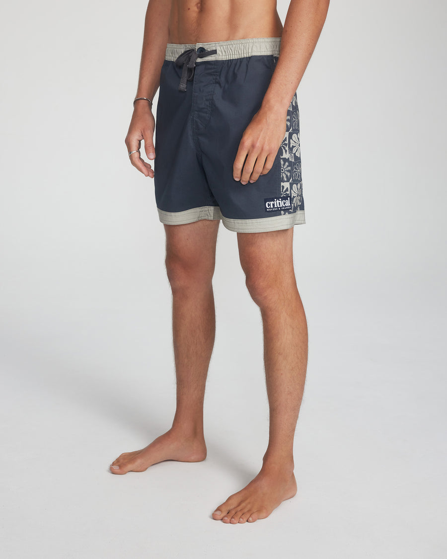 Drip Mixed Tape Boardshort - Black