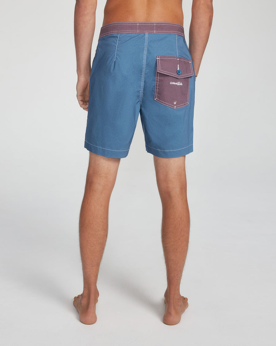 Cahoots Contrast Boardshort  - Aegean