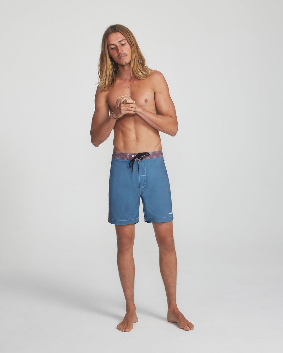 Cahoots Contrast Boardshort  - Aegean