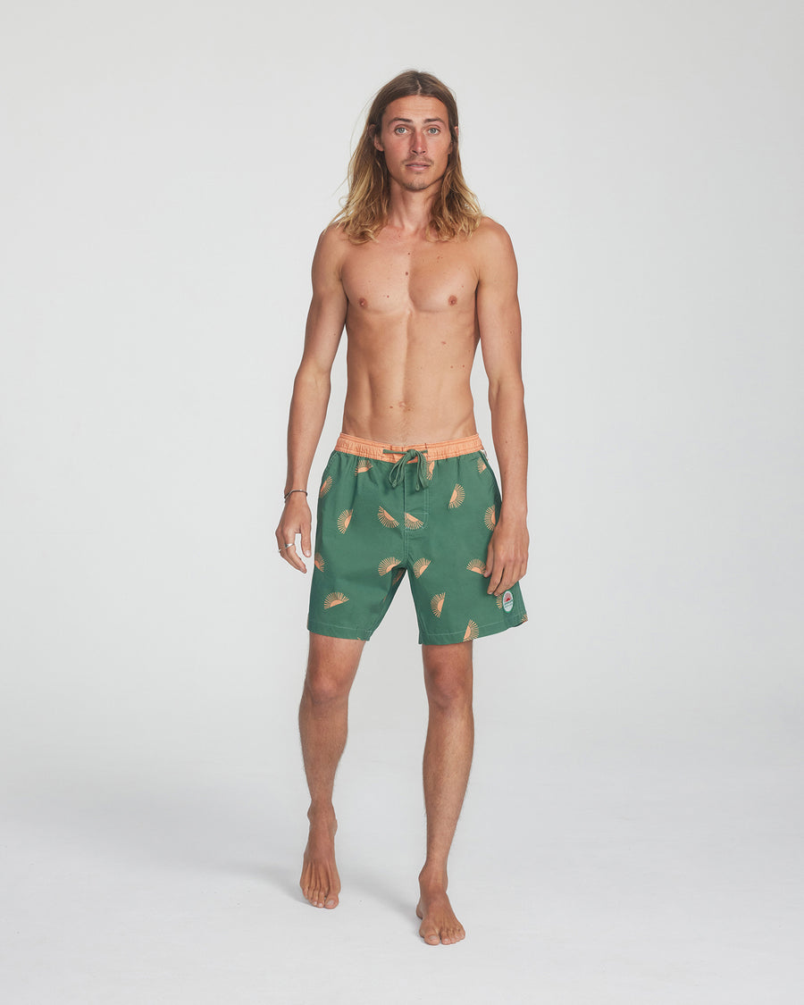 Rising Sun Trunk - Green