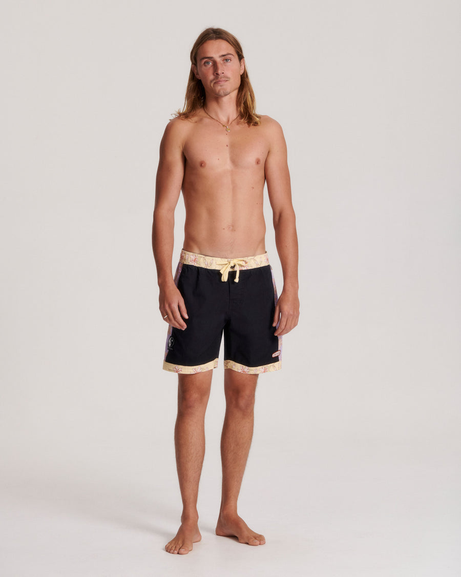 Hudgens Mixed Tape 17" Boardshort - Black