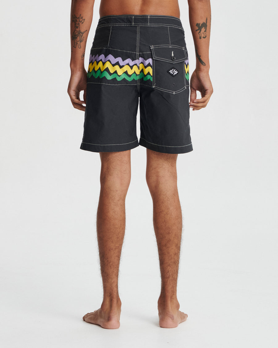 Disco 18" Boardshort - Black