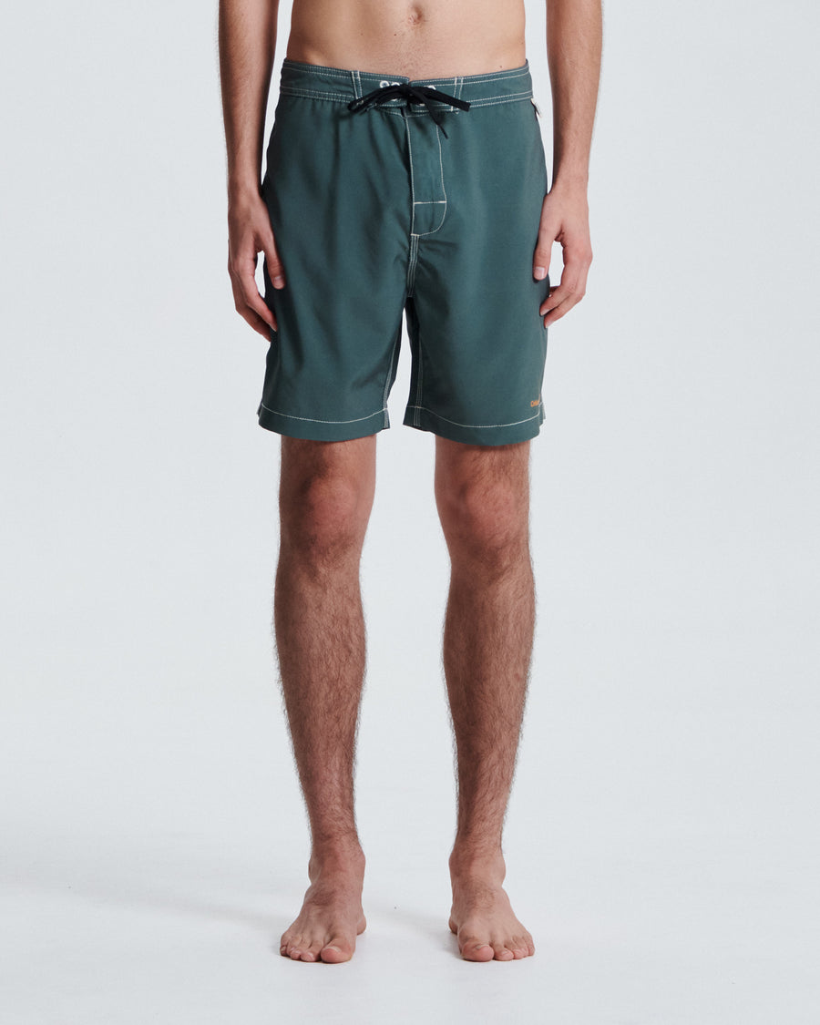 Cahoots 17" Boardshort - Green