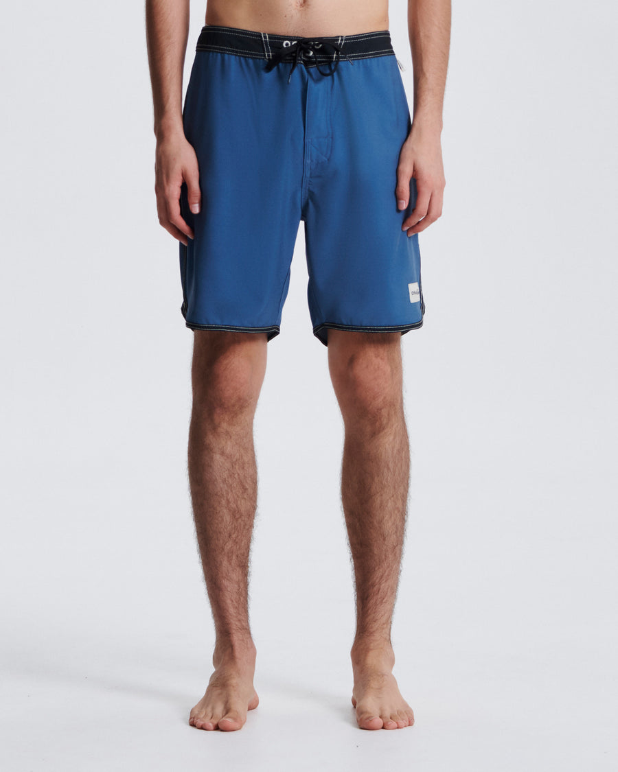 Gunnie 20" Scallop Boardshort - Dusty Blue