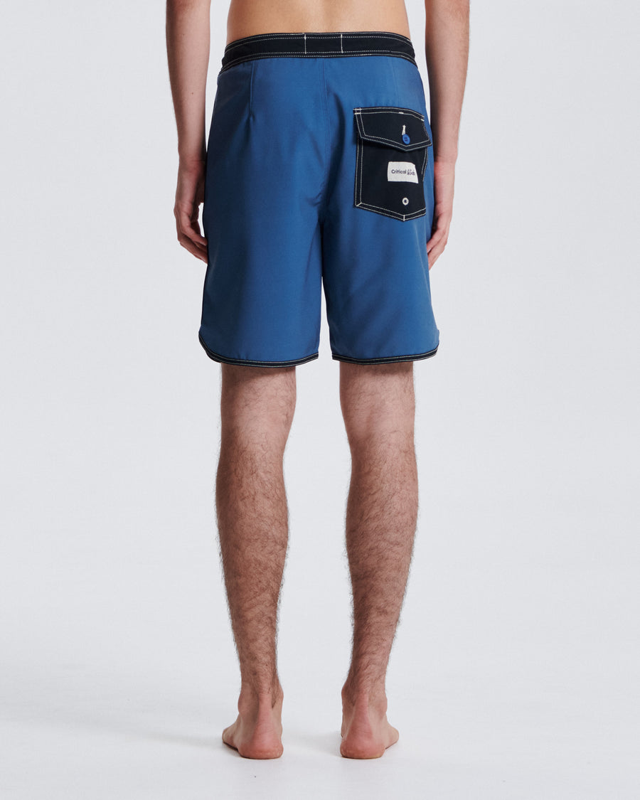 Gunnie 20" Scallop Boardshort - Dusty Blue