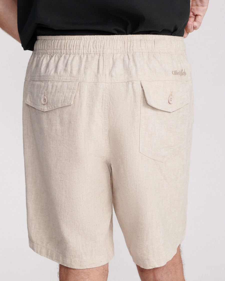 CRUISER LINEN WALKSHORT - ECRU