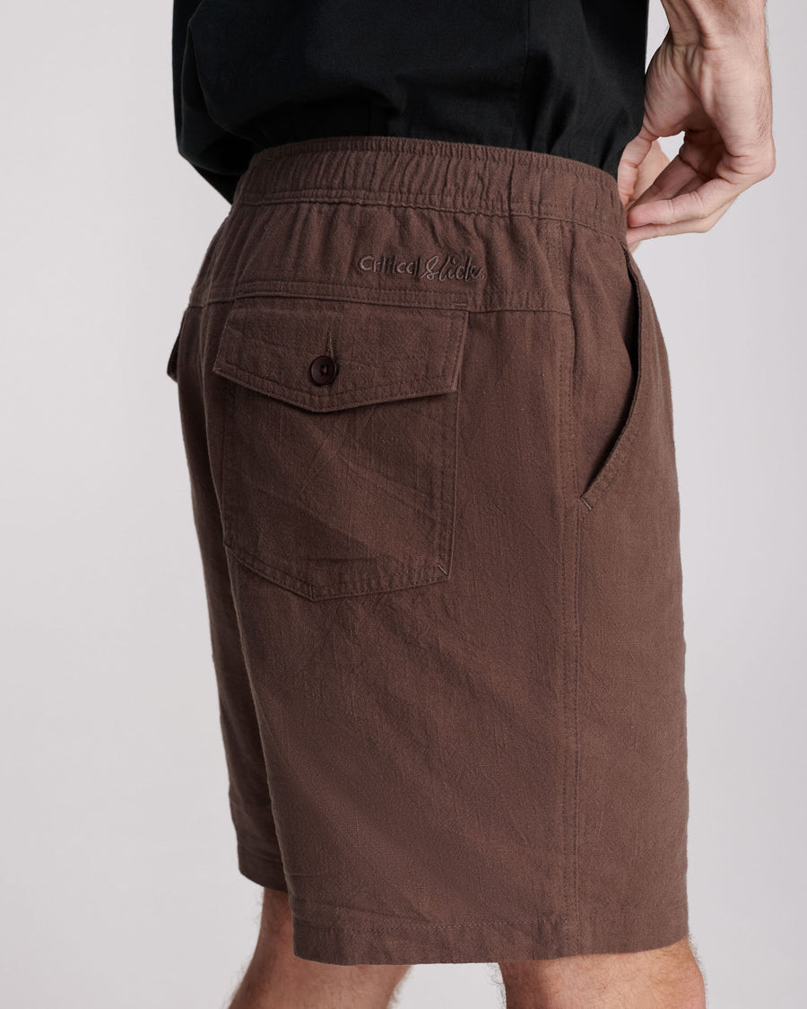 CRUISER LINEN WALKSHORT - PUTTY