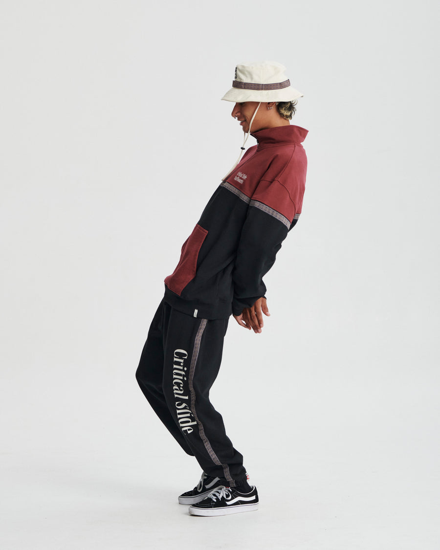 Offset Tape Trackie - Vintage Black