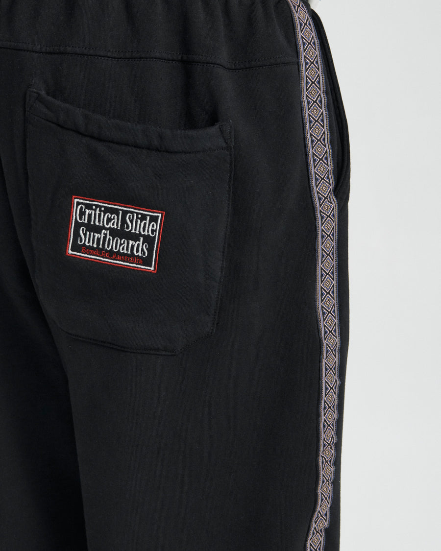 Offset Tape Trackie - Vintage Black