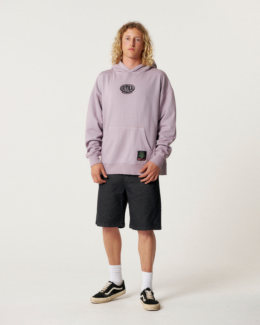 Buzzed Hoodie - Washed Purple