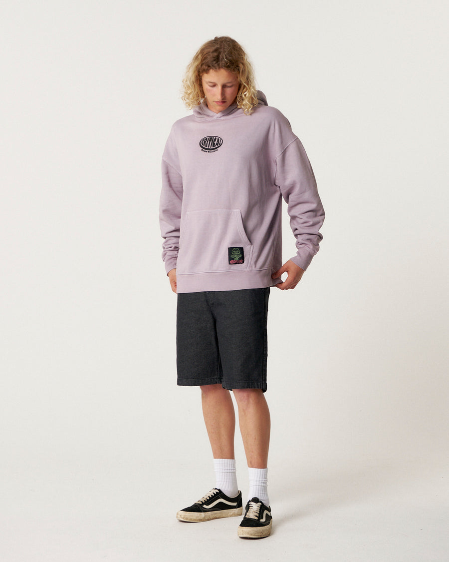 Buzzed Hoodie - Washed Purple
