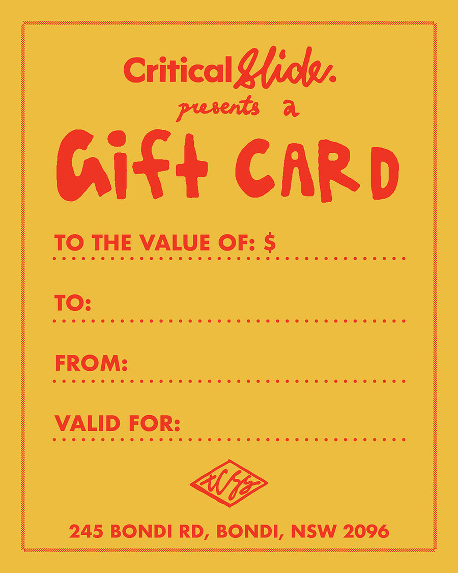 Critical Slide Gift Card $25 - $200