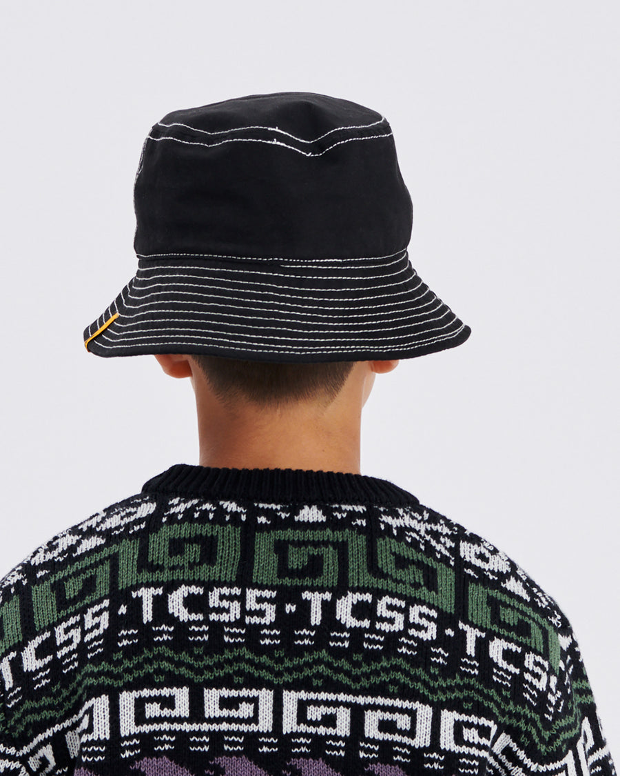 Multi Kids Bucket Cap - Vintage Black