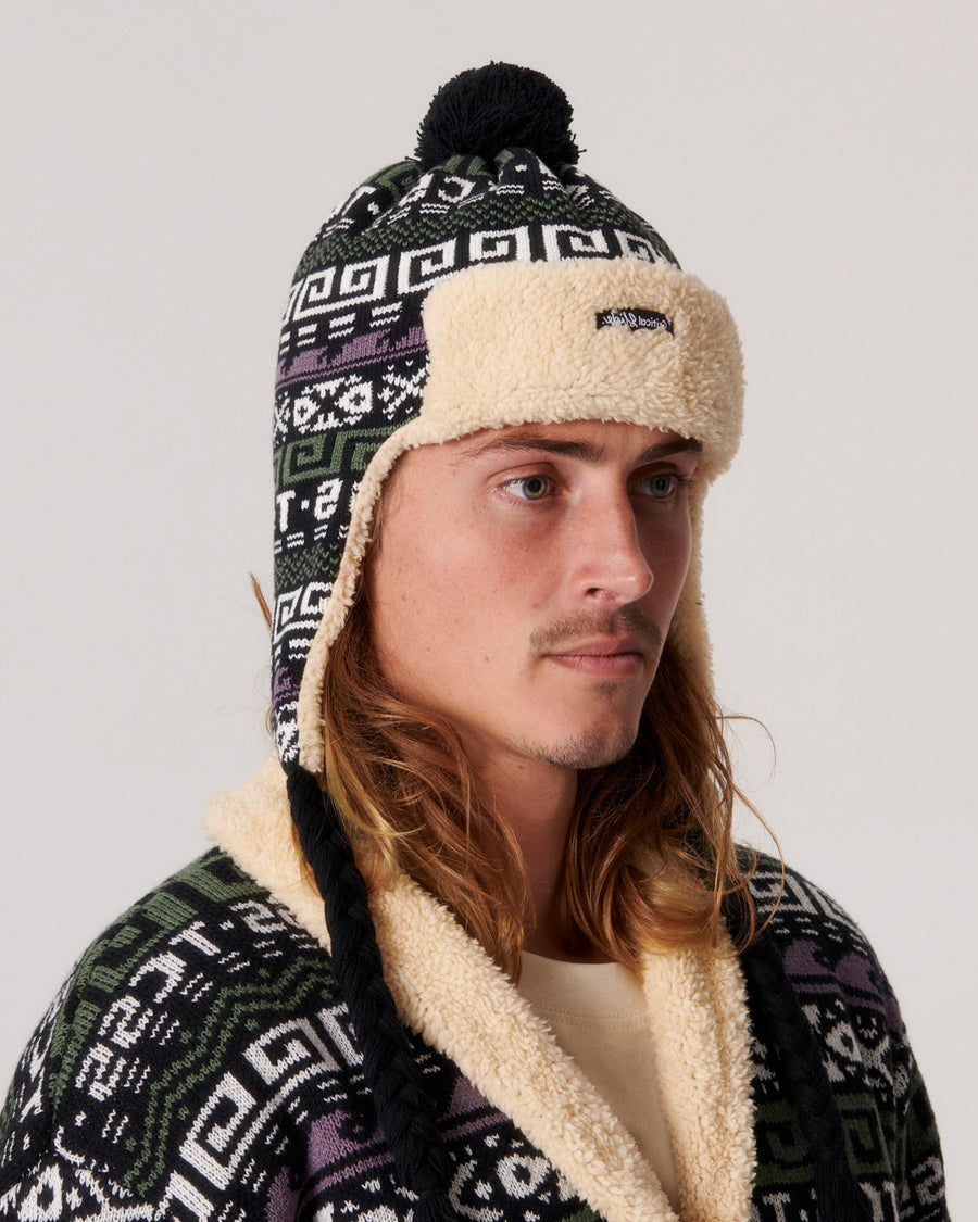 Blunder Trapper Beanie - Vintage Black