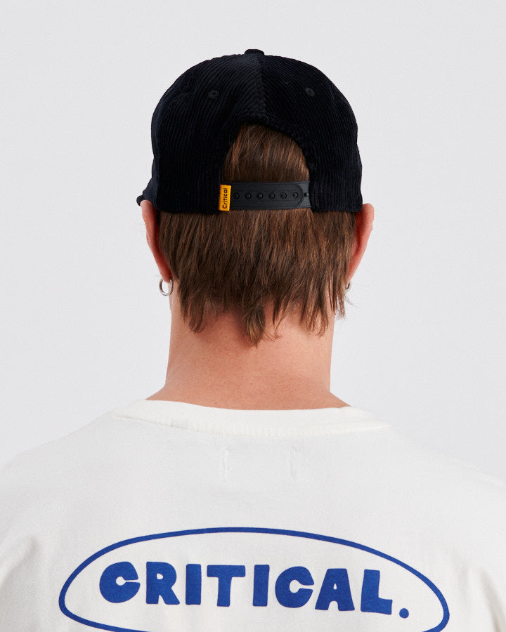 Depths 5 Panel Cap - Black