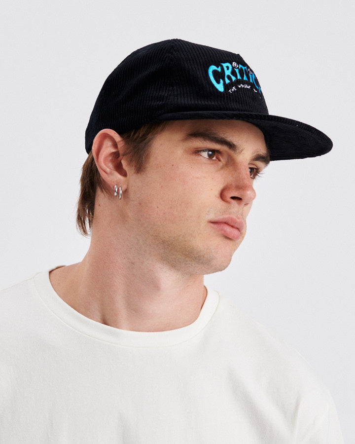 Depths 5 Panel Cap - Black