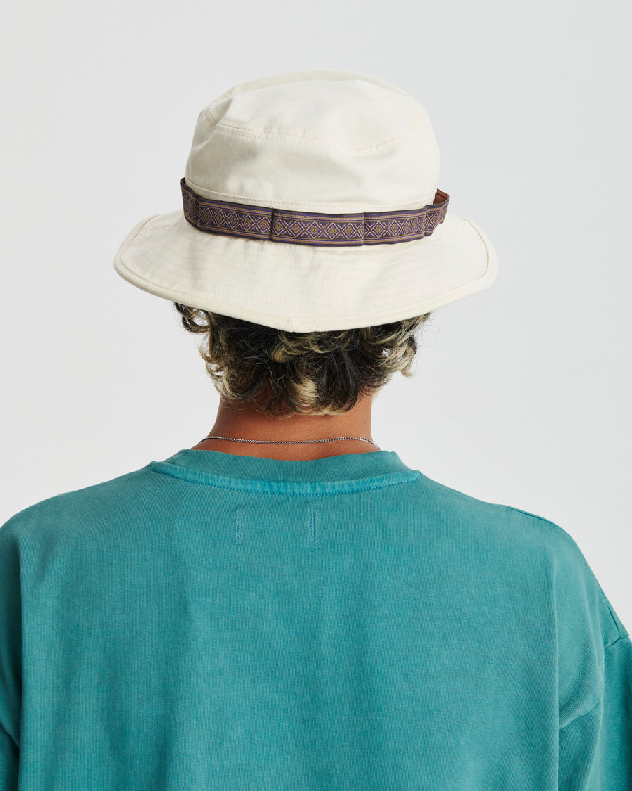 Offset Taping Hat - Ecru
