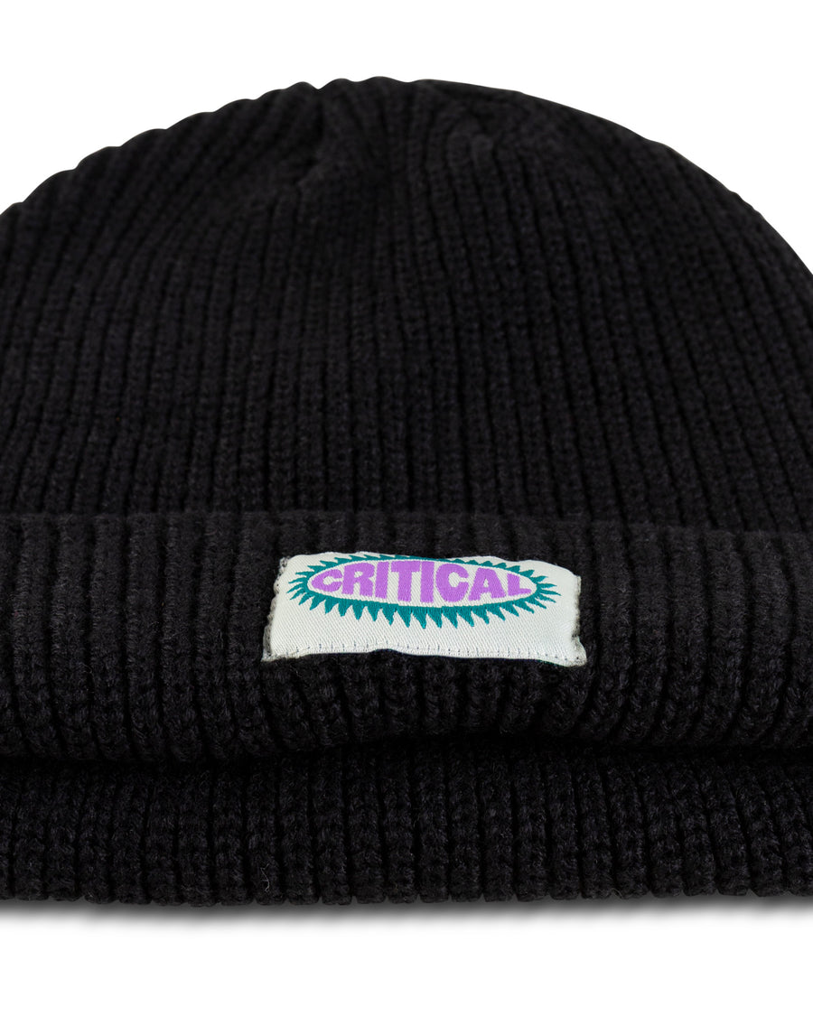 Burst Logo Beanie - Black