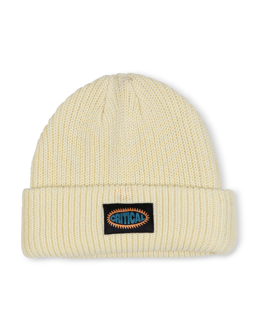 Burst Logo Beanie - White