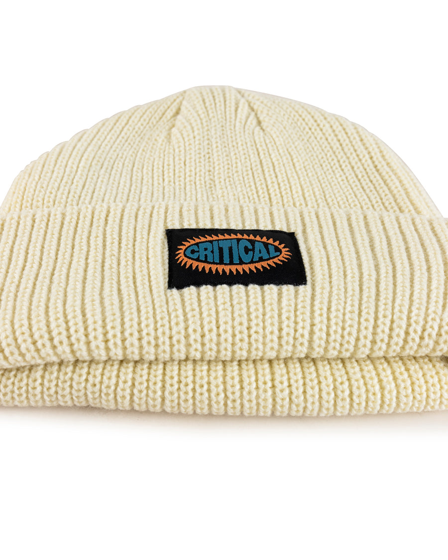 Burst Logo Beanie - White