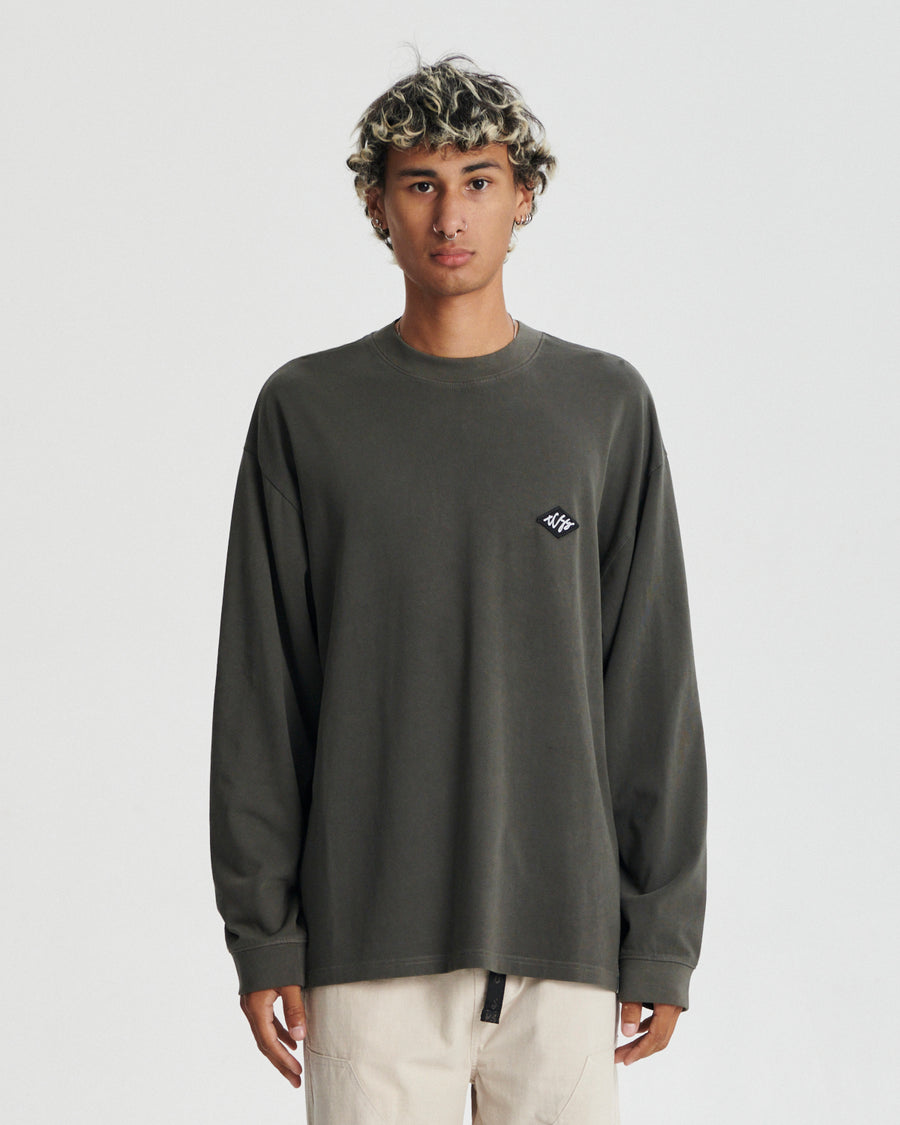 Scribble Longsleeve Jumbo Tee - Ashphalt