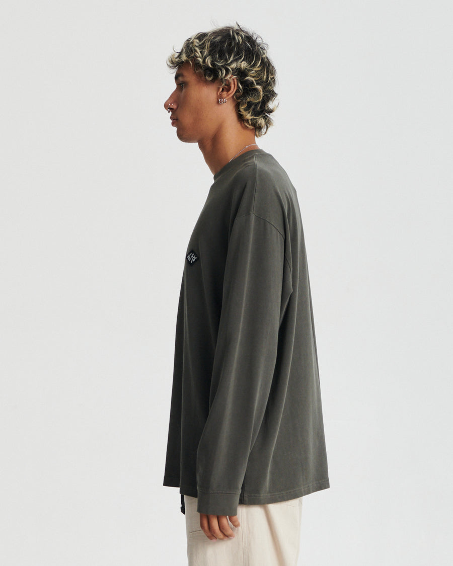 Scribble Longsleeve Jumbo Tee - Ashphalt