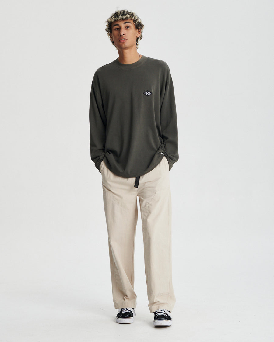 Scribble Longsleeve Jumbo Tee - Ashphalt