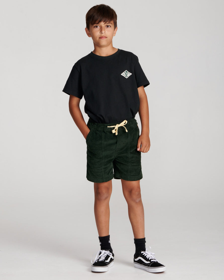All Day Cord Shorts Kids - Bottle Green