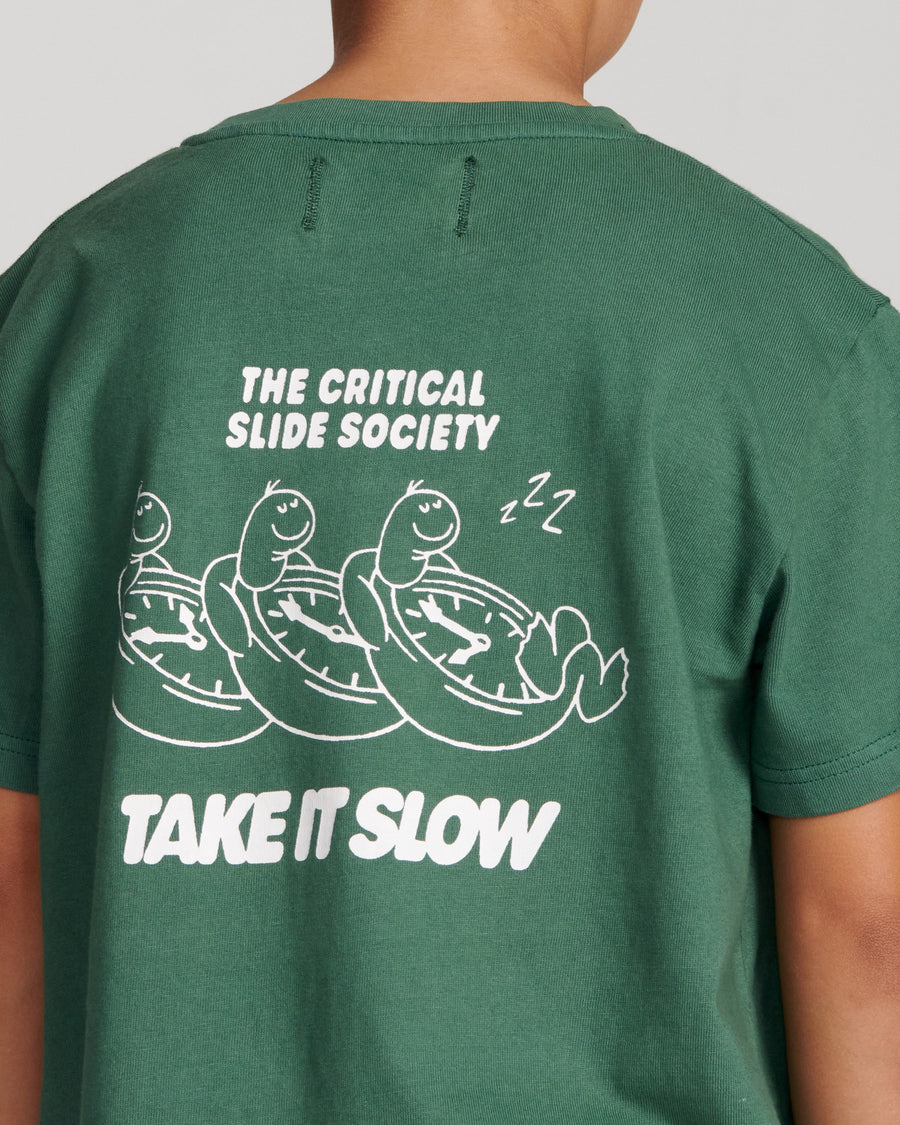 Take it Slow Kids Tee - Green