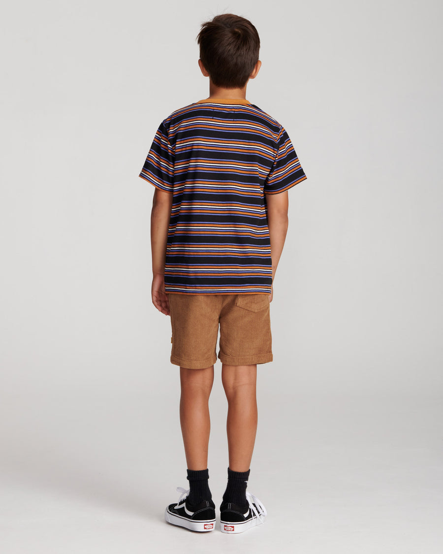 Haskal Yarn Dye Kids Tee - Vintage Black