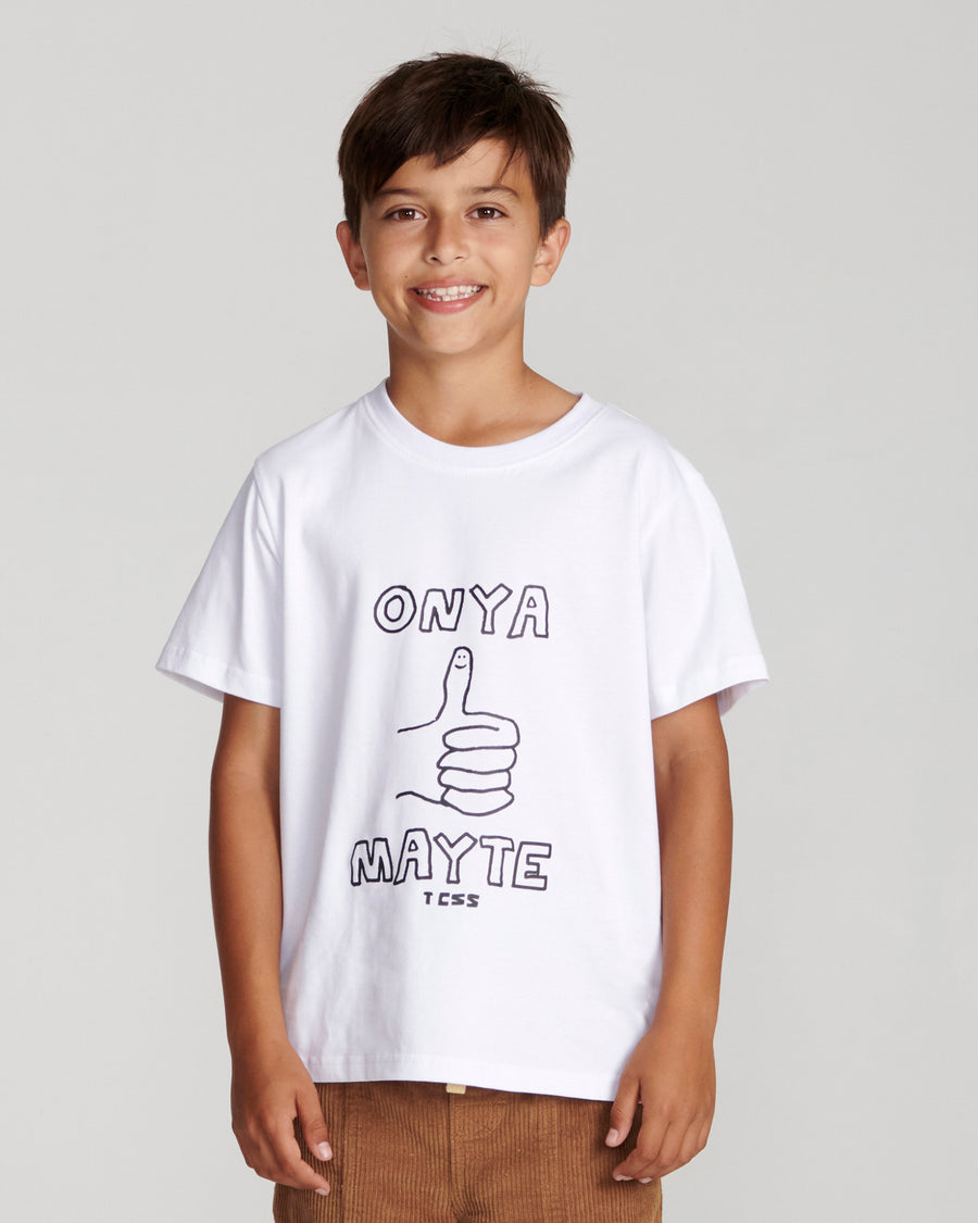 Mayte Kids Tee - Vintage White