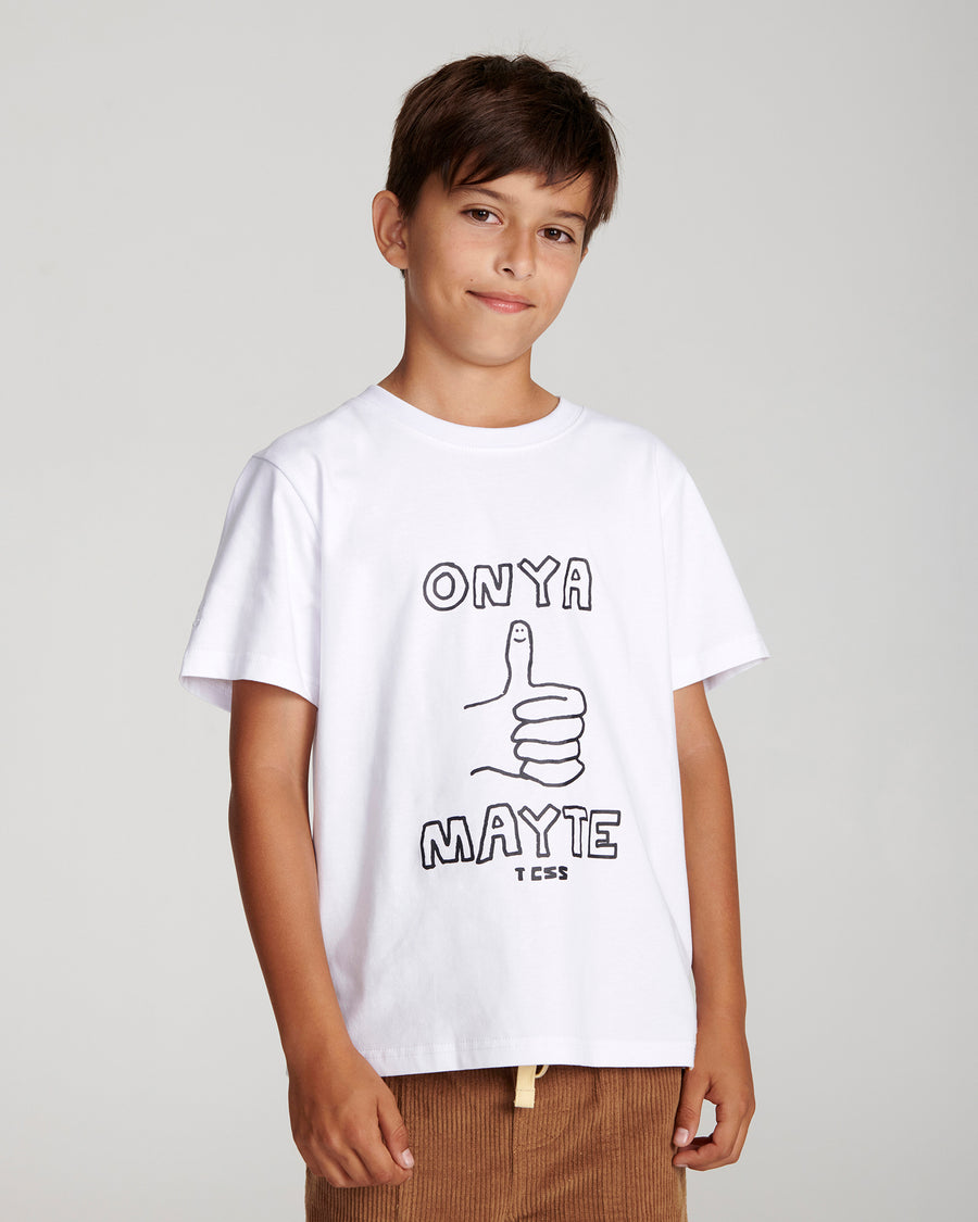 Mayte Kids Tee - Vintage White