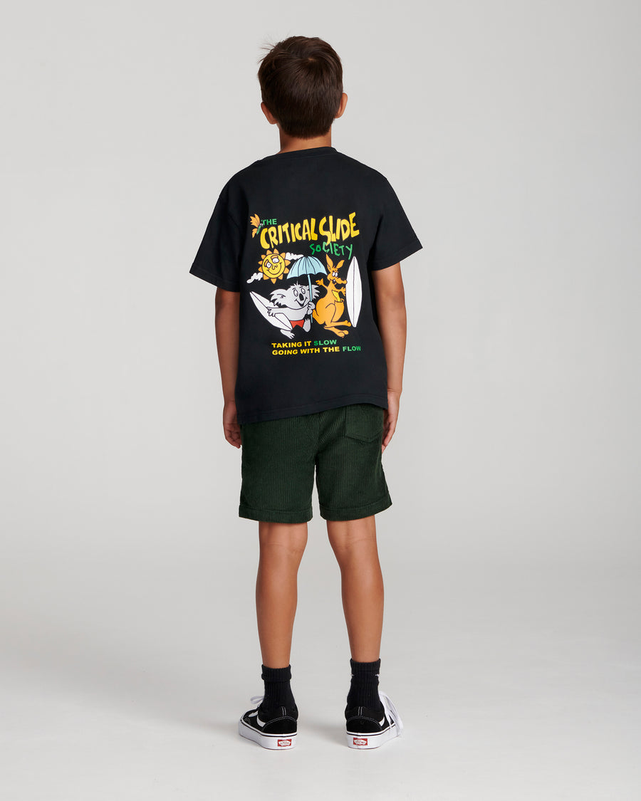 Society Kids Tee - Vintage Black