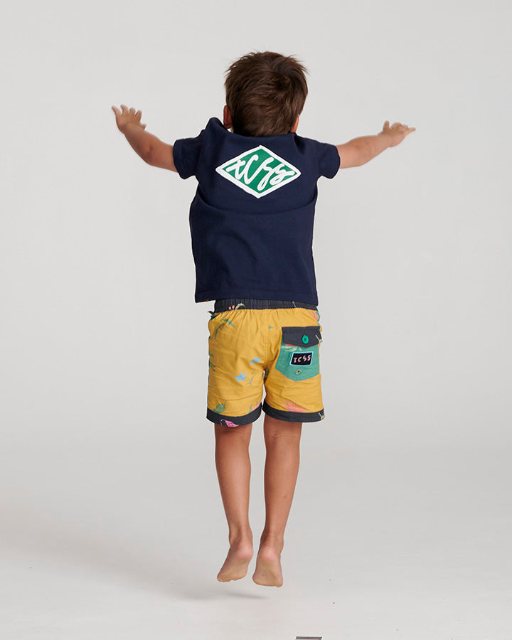 Scribble Kids Tee - Navy