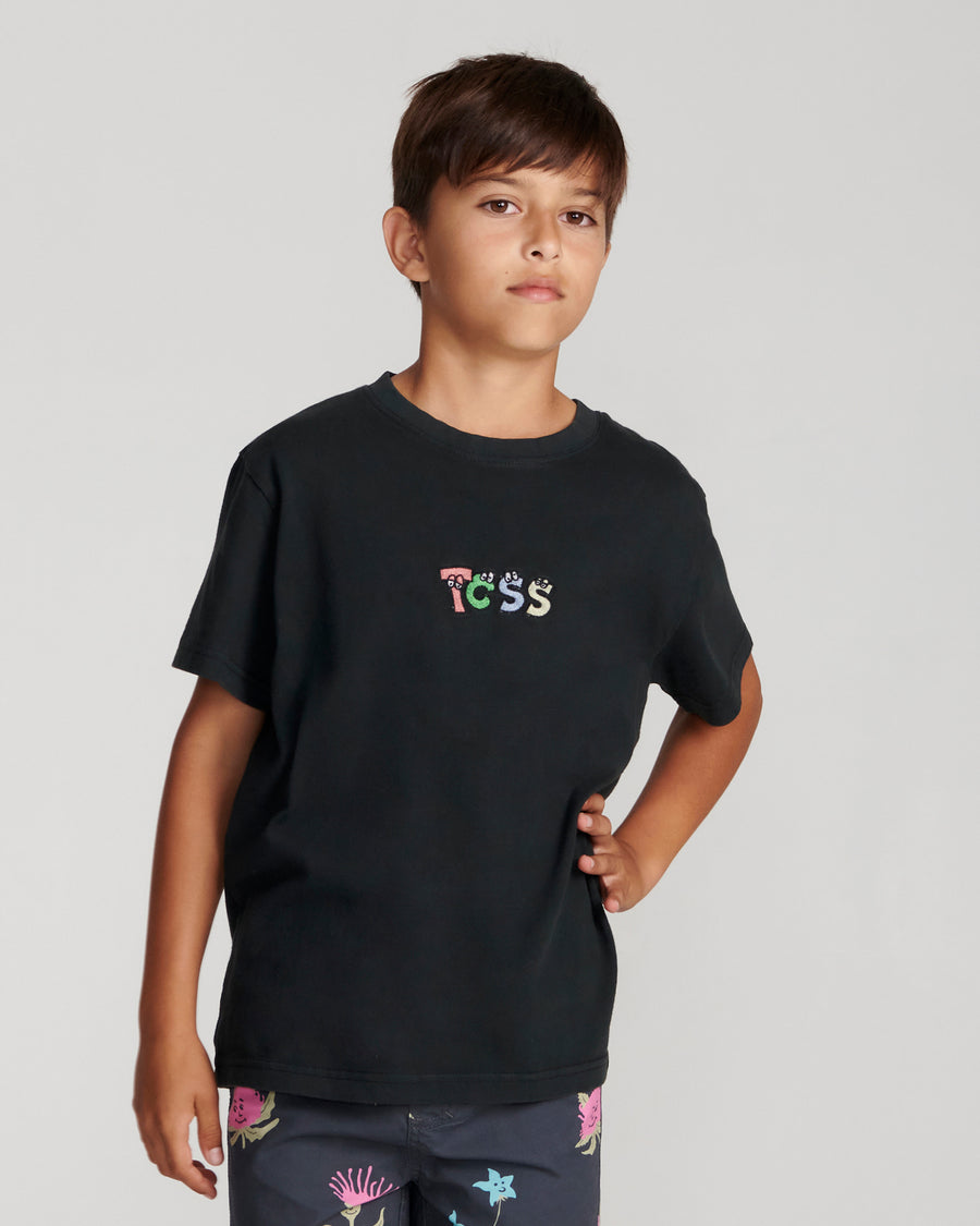 Eyes Kids Tee - Vintage Black