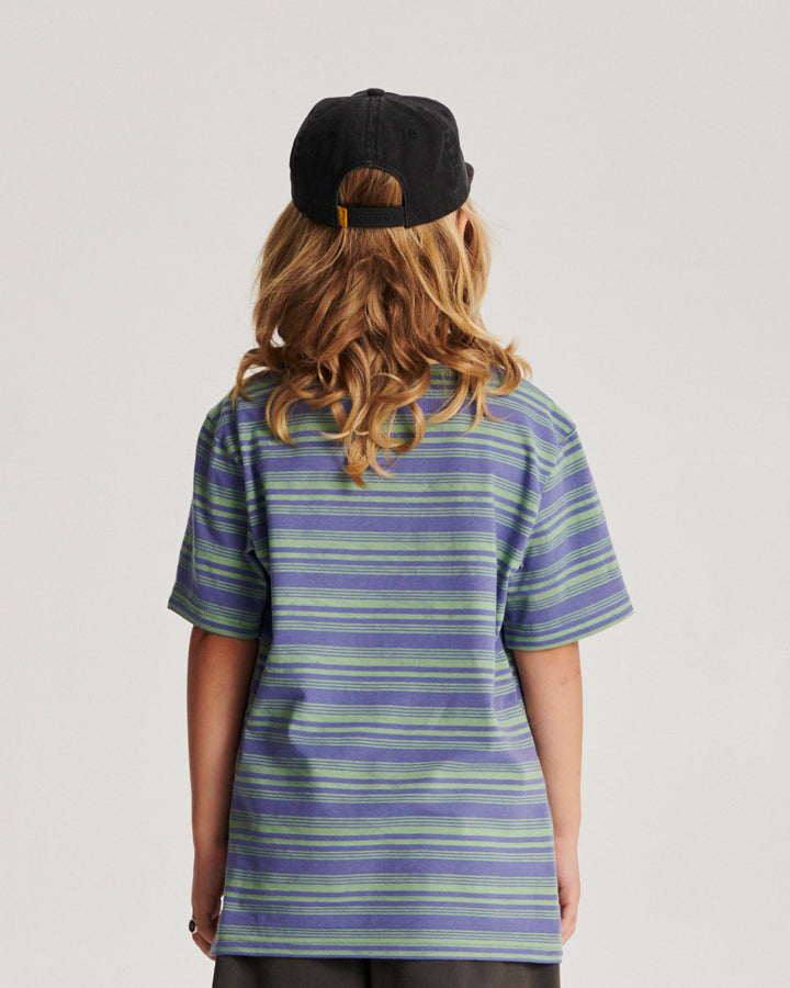 Boneyard Yarn Dye Kids Tee - Blueberry