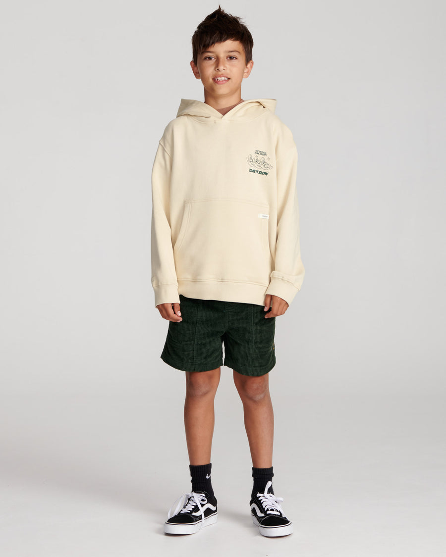 Take it Slow Kids Hoodie - Ecru