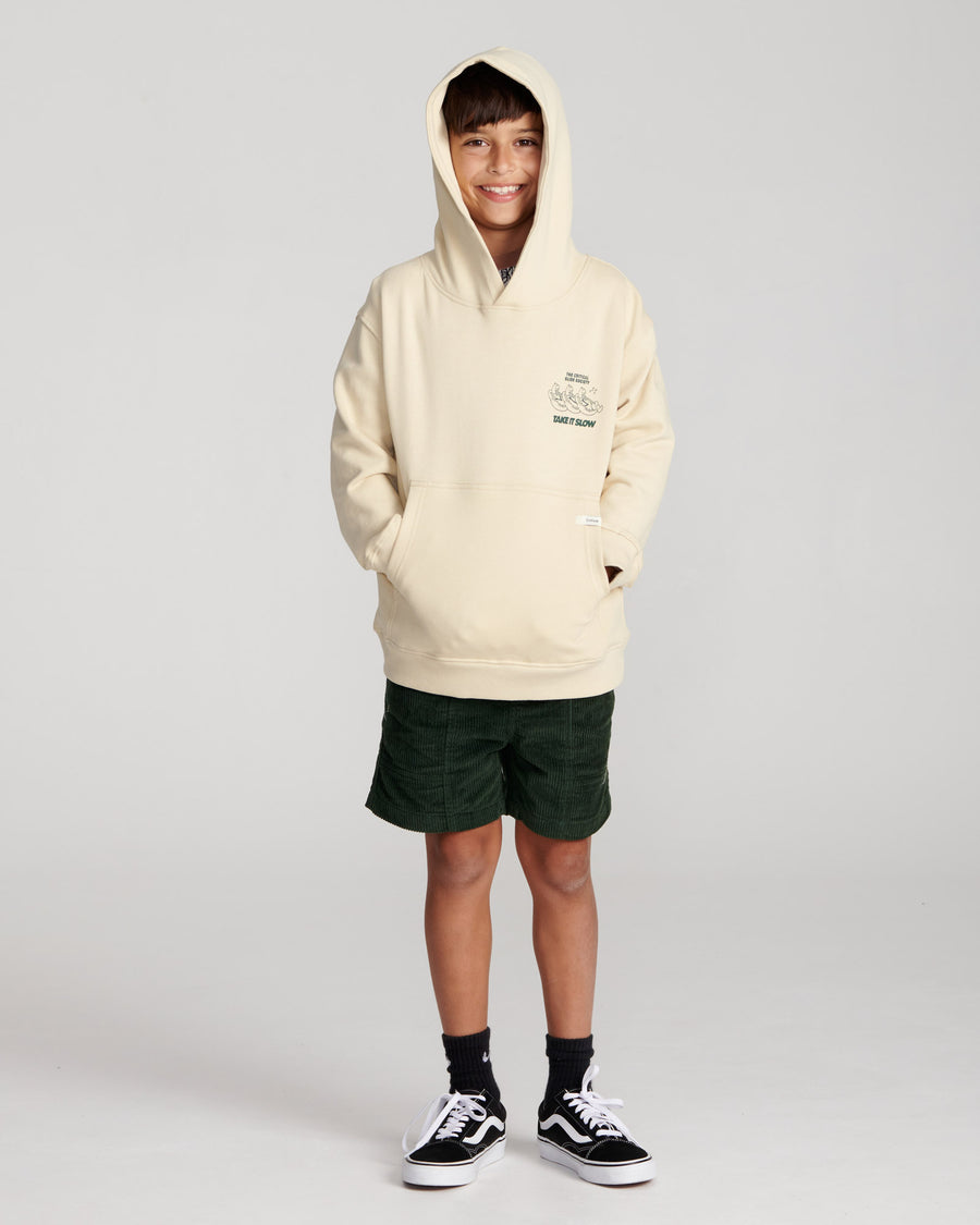 Take it Slow Kids Hoodie - Ecru